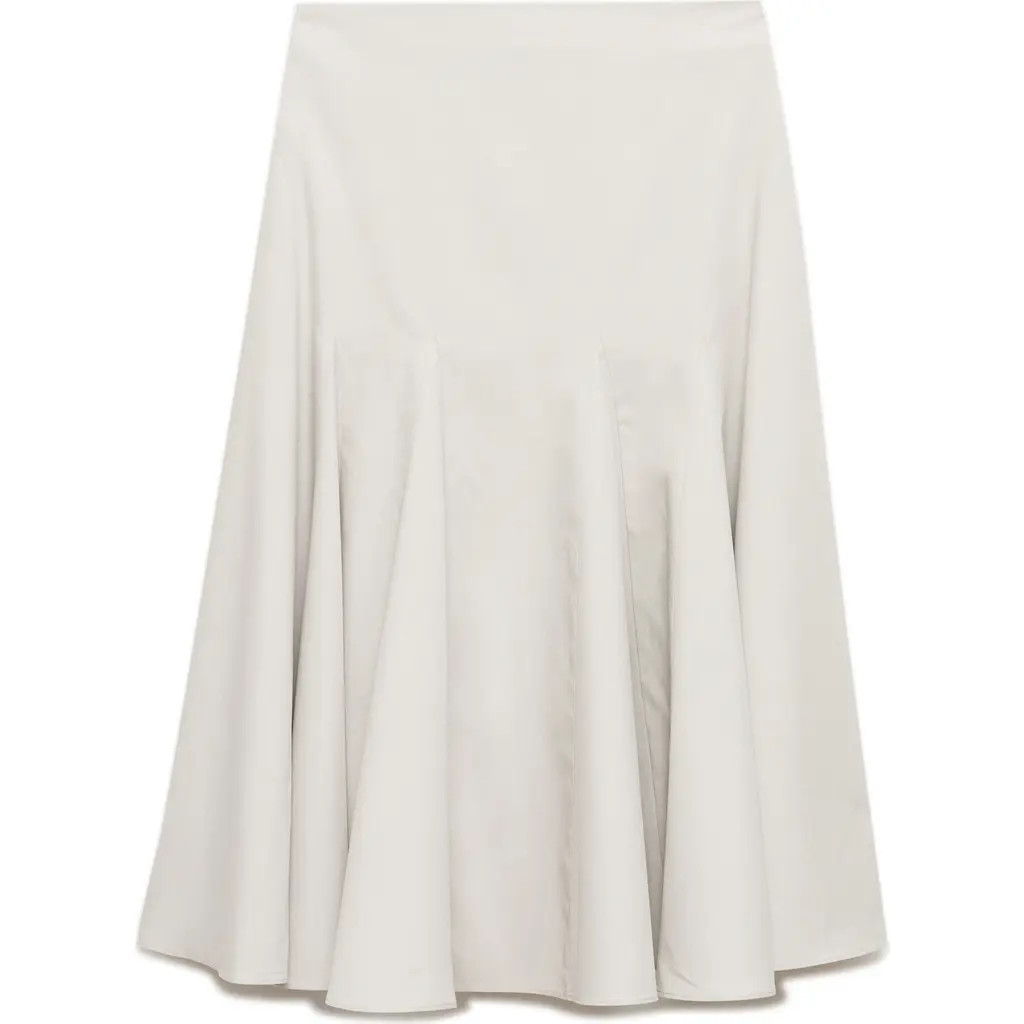 MANGO Pleat Midi Skirt in Grey at Nordstrom Rack, Size X-Small | Nordstrom Rack