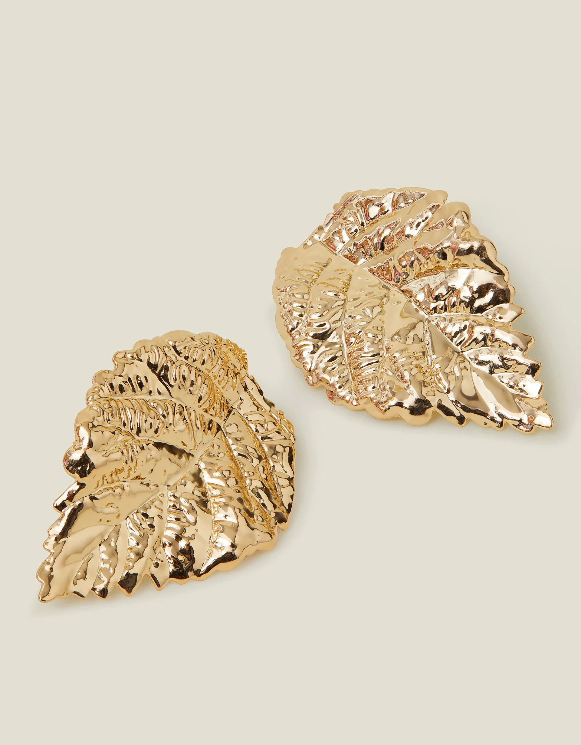 Large Leaf Stud Earrings | Accessorize (Global)
