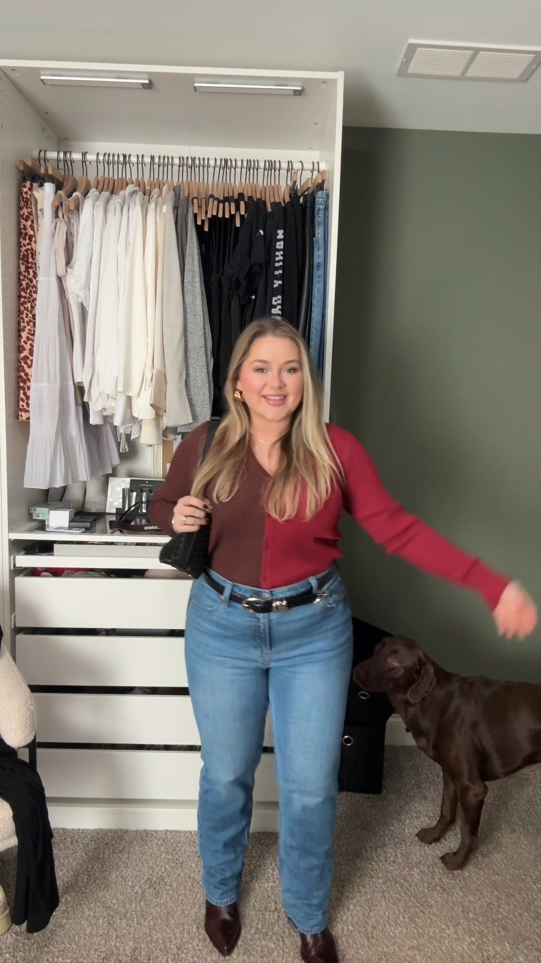 Coffee house outfit 
Staud two tone sweater 
Fall outfit inspo
Fall size 12 outfit inspo
Fall size 14 outfit inspiration 
Midsize fall outfit
Plus-size fall outfit 
OOTD 
Boots and jeans
Cowboy boot outfit
Boots are from Zara /: 

#LTKMidsize #LTKPlusSize #LTKWatchNow