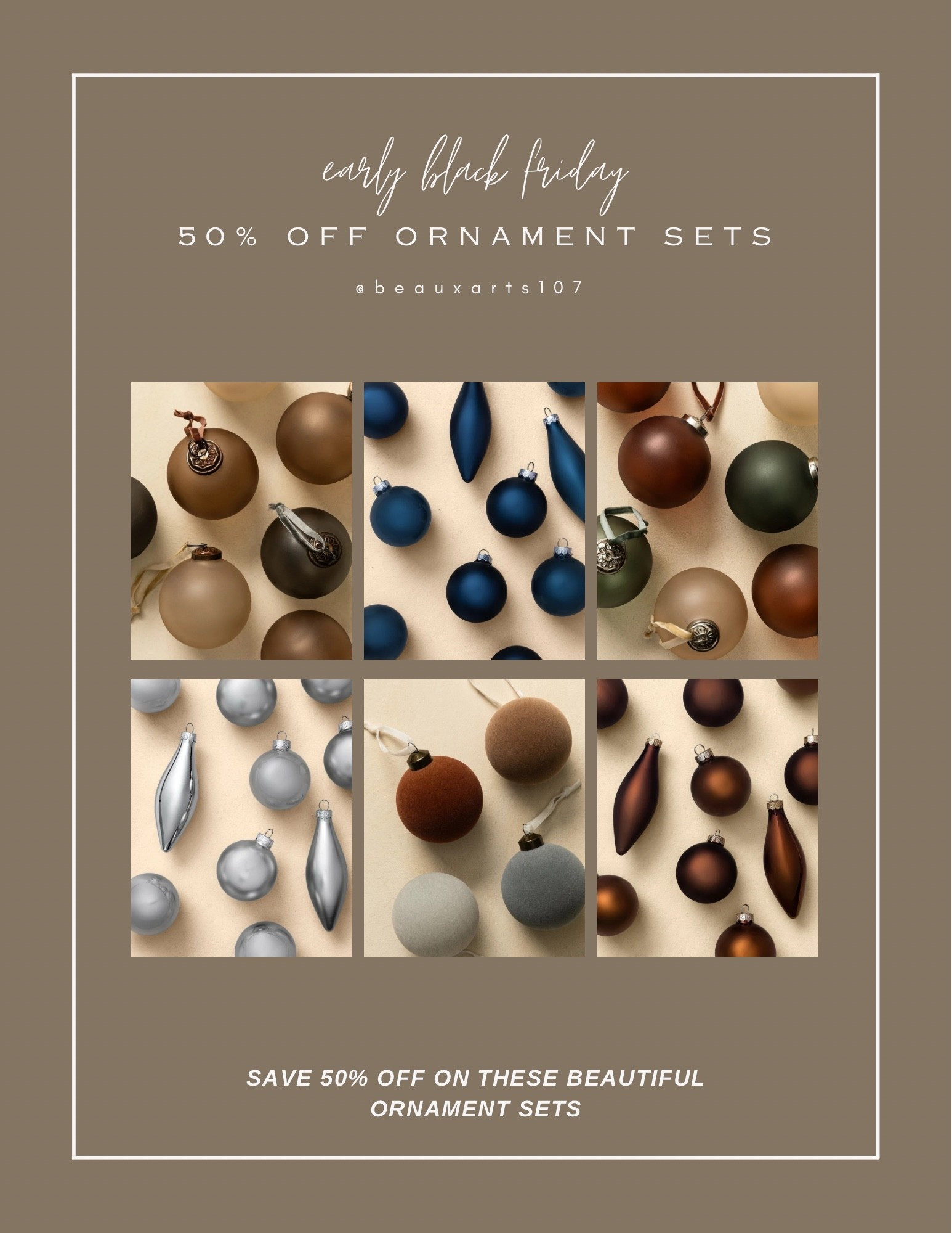 Save 50% off on these cute ornaments sets 

#LTKStyleTip 

#LTKHoliday #LTKSaleAlert