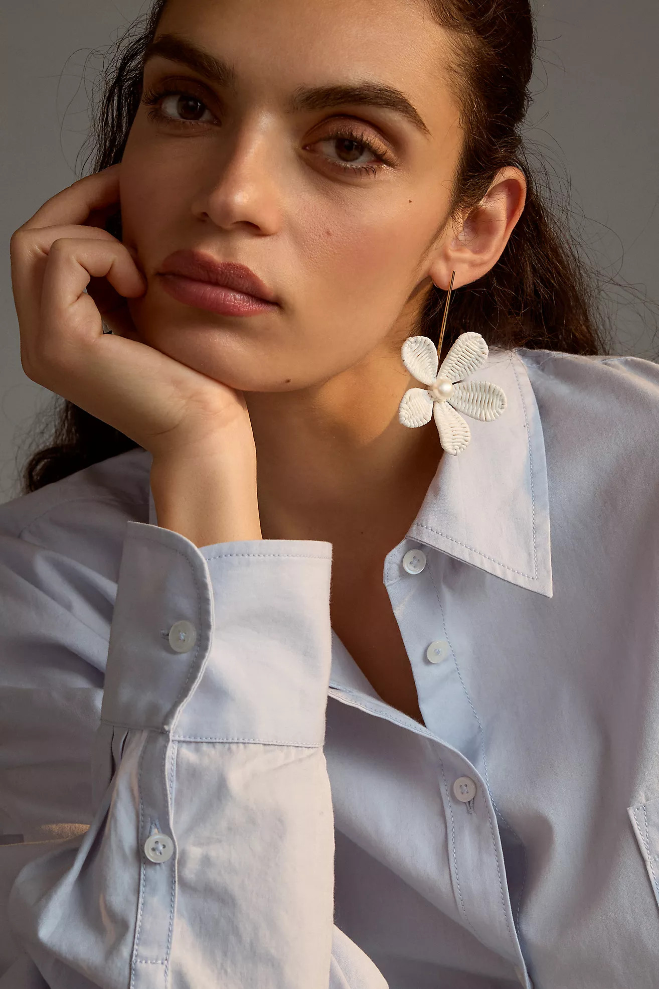 Raffia Flower Earrings | Anthropologie (US)