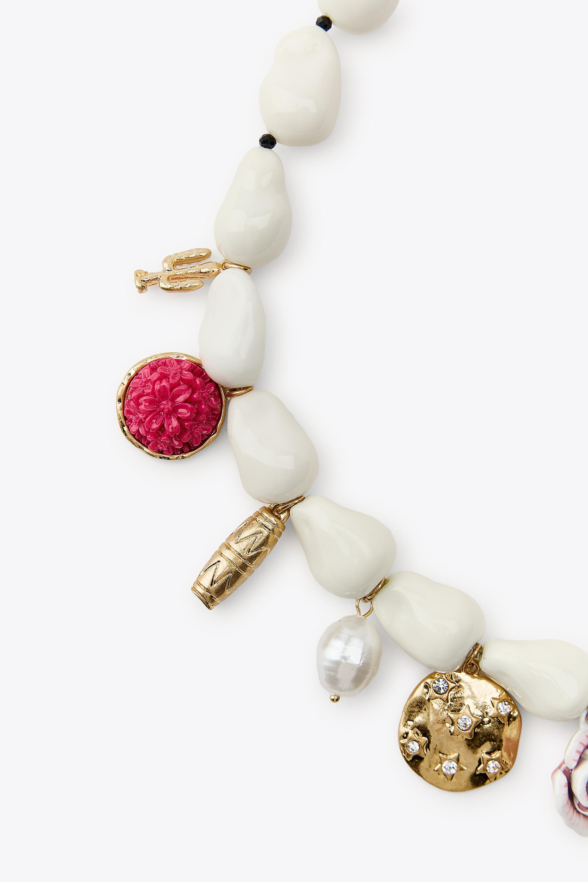 PEARL CHARMS NECKLACE | Zara US