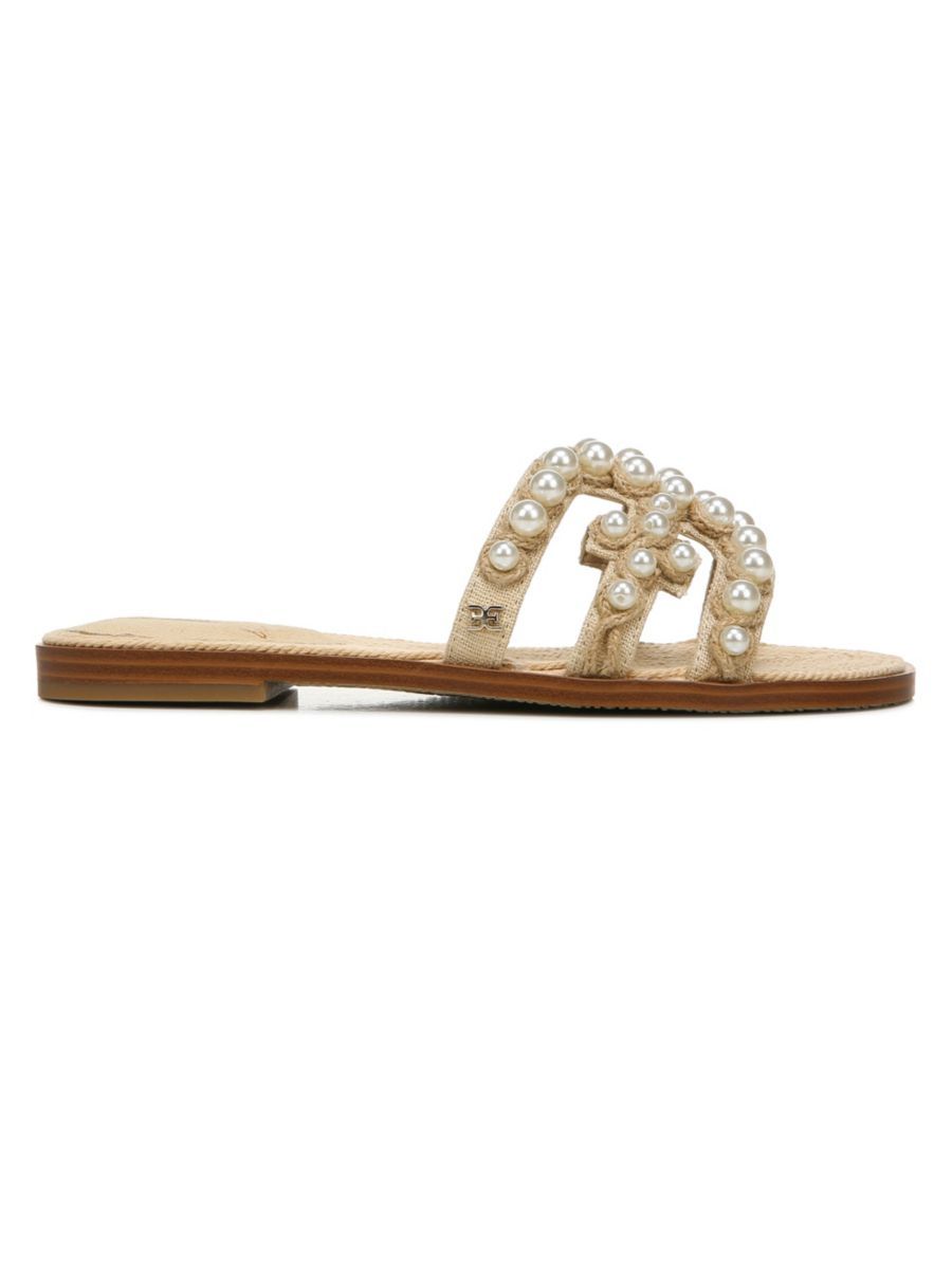 Bay Pearl-Embellished Sandals | Saks Fifth Avenue