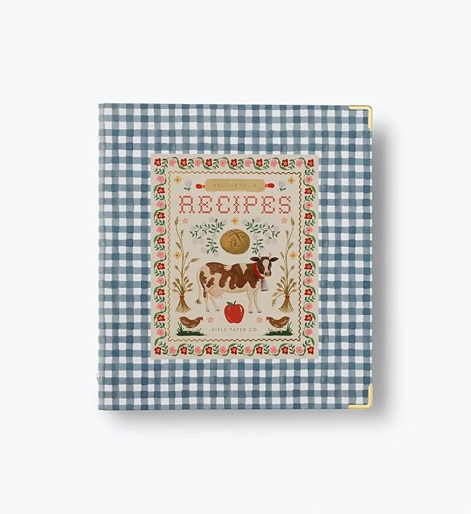 Amazon.com: RIFLE PAPER CO. Home Sweet Home Recipe Organizer Binder - 1" Three-Ring Binder with I... | Amazon (US)