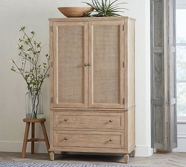 Sausalito Cane Armoire (40") | Pottery Barn (US)