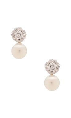 Halo Stud Pearl Drop Earring
                    
                    SHASHI | Revolve Clothing (Global)