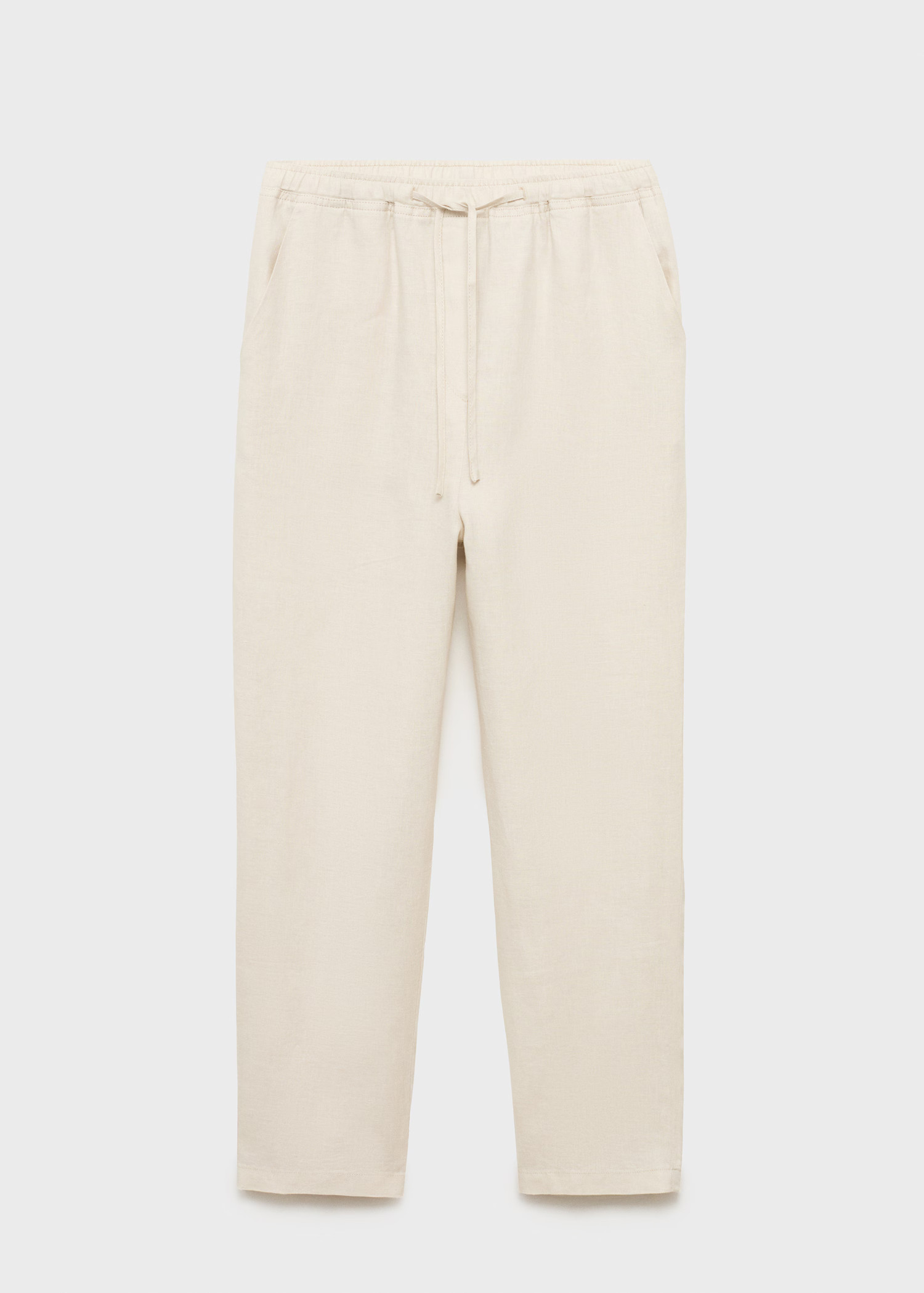 Linen trousers with drawstring | MANGO (UK)