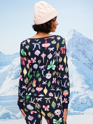 Scoop-Neck Waffle Pajama Top | Old Navy (US)