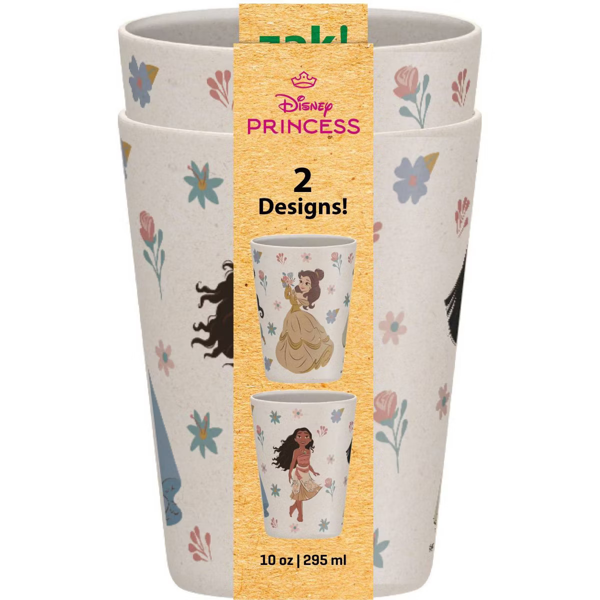 Zak Designs 2pk 10oz Princess Melamine Bamboo Tumbler Set | Target