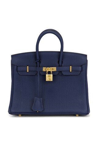 Hermes Togo Birkin 25 Handbag in Bleu De Prusse | Revolve Clothing (Global)