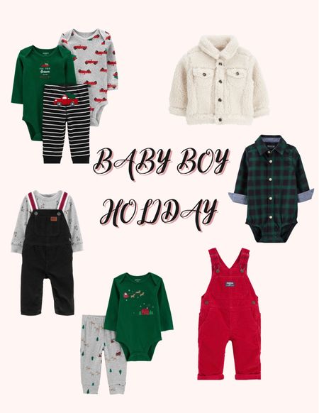 Carters baby holiday/ baby boy holiday looks/ baby boy outfit ideas/ Christmas outfits

#LTKbump #LTKbaby #LTKkids