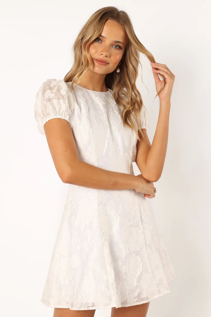 Kimmy Backless Mini Dress - White | Petal & Pup (US)