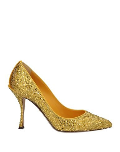 Dolce & gabbana Woman Pumps Yellow Size 5.5 Viscose, Silk | YOOX (US)