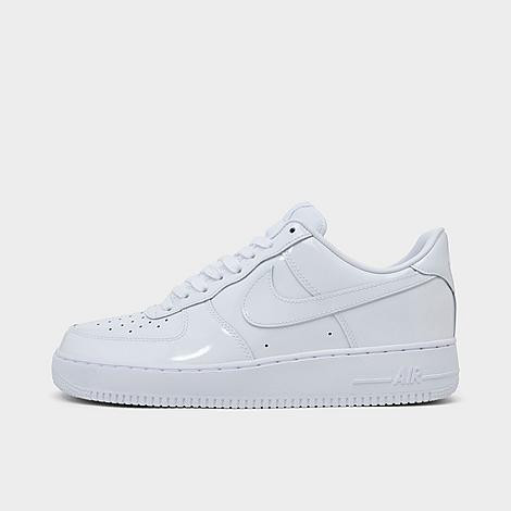 Nike Men's Air Force 1 '07 Premium Patent Leather Casual Shoes in White Size: 11.5 | Finish Line (US)