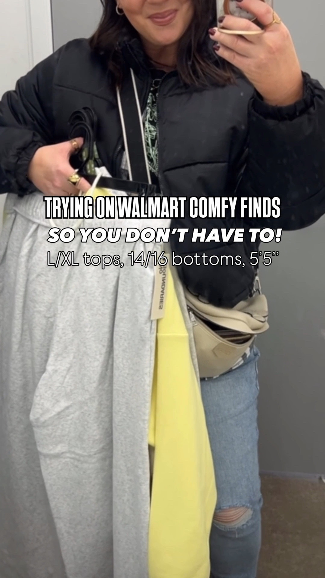 XL hoodies. XL wide leg fleece pants. Size 16 jeans. XL graphic tee. XL pajama top. Large pajama bottoms. XL puffer jacket.  

#LTKSeasonal #LTKOver40 #LTKMidsize