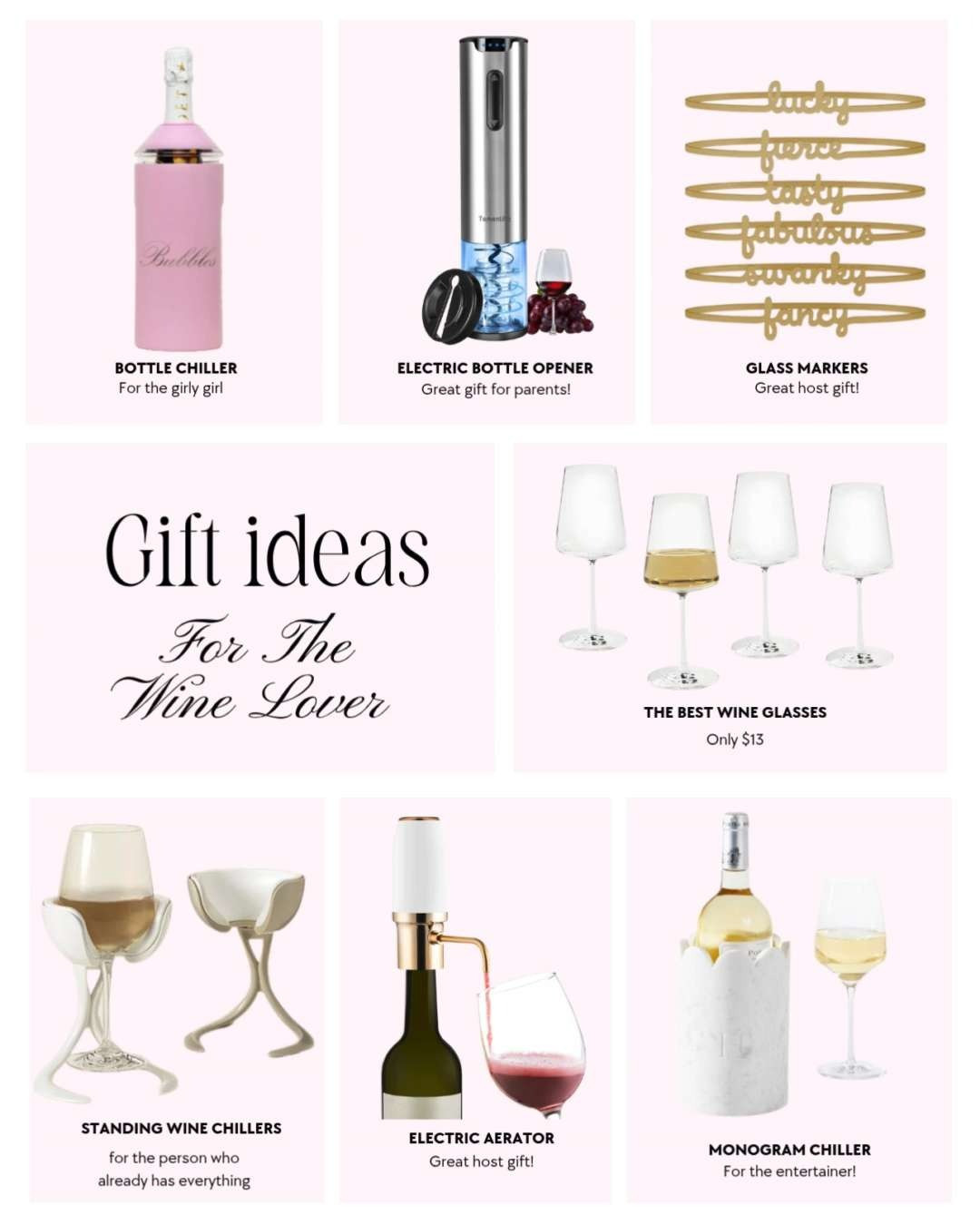 Holiday gift ideas for The Wine Lover, wine gifts, host gifts, hosting gifts, holiday entertaining, cocktail gifts, holiday cocktail, holiday party gifts, parent gift ideas, gift for mom, gift for best friends, gift for girlfriend, gift for the entertainer 

 

#LTKSeasonal #LTKHoliday #LTKGiftGuide