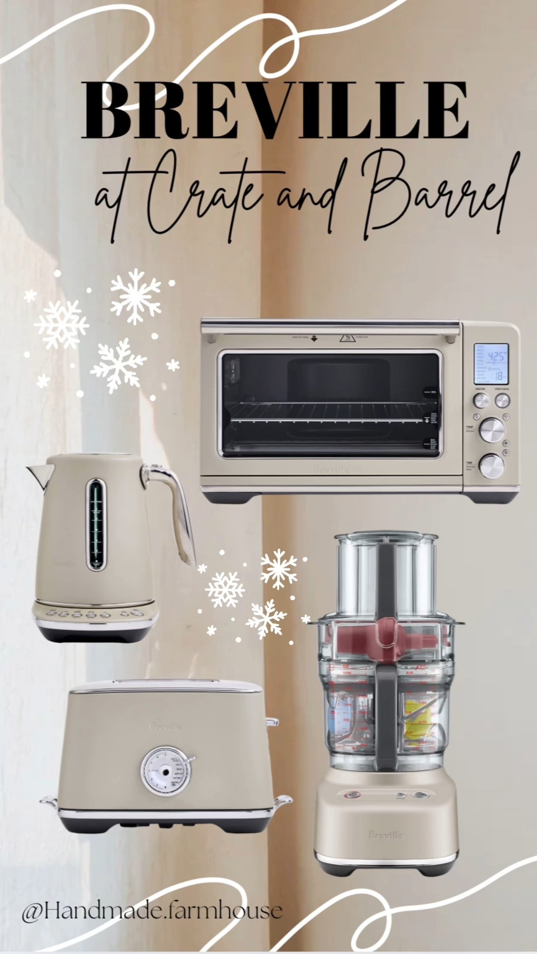 Check out my picks from the @Breville line in the beautiful almond nougat, exclusive to @CrateandBarrel. They’re perfect for holiday gifting! We are absolutely LOVING our new smart oven air fryer and Paradice 9 Food Processor. The Breville oven has so many customizable options and it only took about 12 minutes to make a pizza! The oven even comes with a complimentary cooking tool, the Breville+ app. It has recipes, cooking guides and even tips and tricks! #ad #CratePartner #PaidLink

#LTKGiftGuide #LTKHome #LTKHoliday