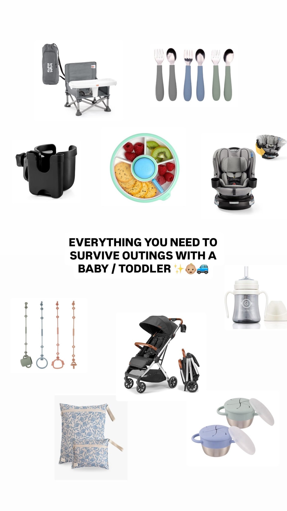 Everything you need to make going out of the house with a baby or toddler a little easier 😊

#LTKTravel #LTKBaby #LTKmomlife