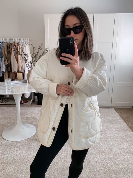 Abercrombie & Fitch white quilted liner jacket- on major sale. Great feel and look. Runs too big on my frame. If your taller, this is a great jacket. I’m wearing the xs. 

Liner jacket, affordable quilted jacket, neutral winter wardrobe


#LTKunder100 #LTKsalealert #LTKunder50