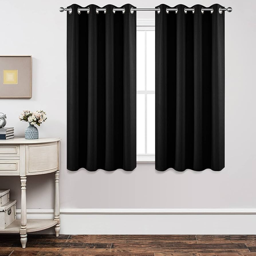 Joydeco Blackout Curtains 63 Inch Length 2 Panels Set, Thermal Insulated Long Curtains& Drapes 2 ... | Amazon (US)