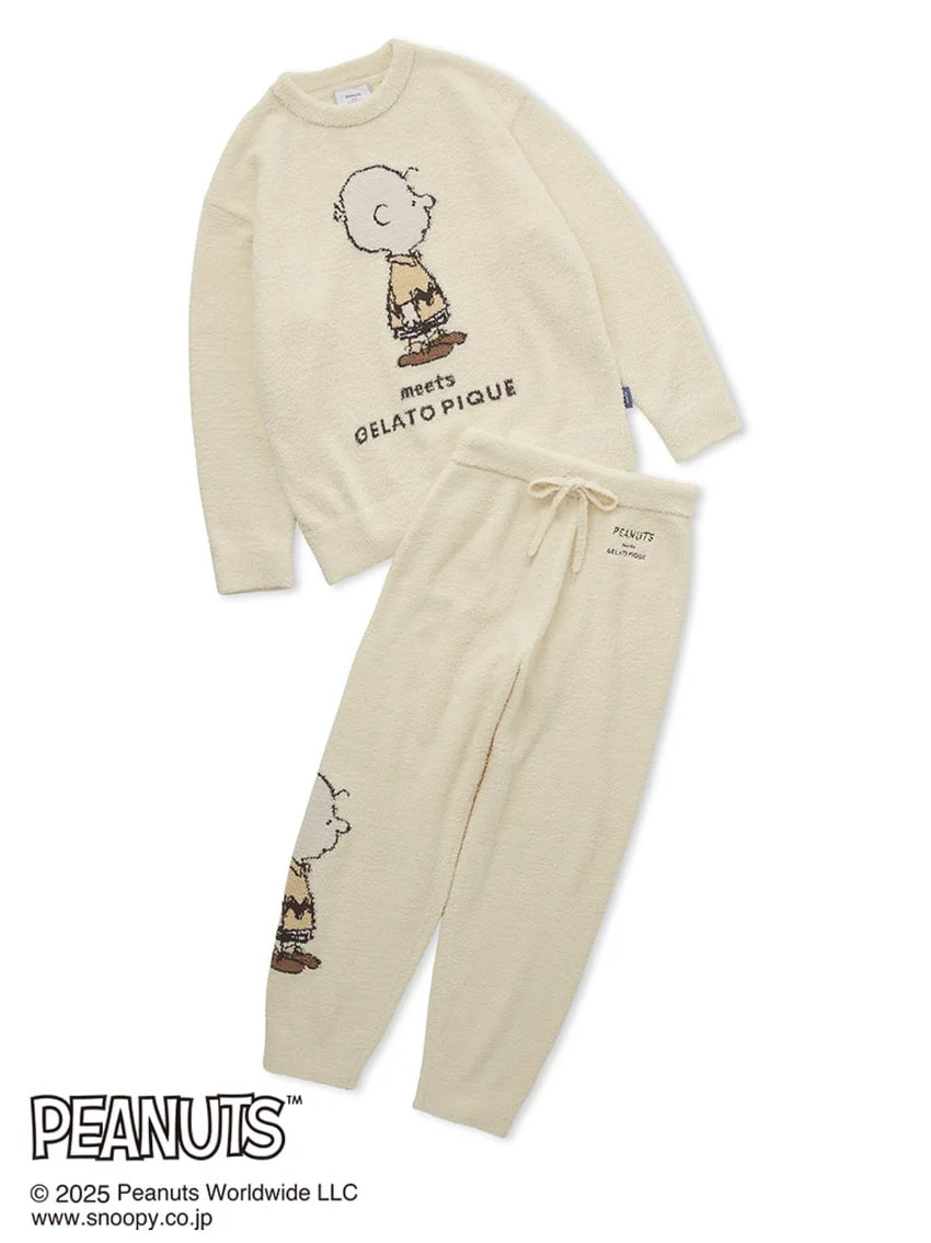 [PEANUTS] Baby Moco Jacquard Pullover & Pants Set | Gelato Pique