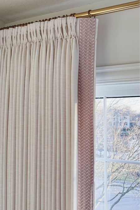 Curtain details:
Liz polyester linen
Ivory white
Border trim Q21
Triple pleated header
Room darkening liner 140gsm
memory training
My curtain measurements 91”L x 150”W

Use code: MICHELLE15 for 15% off until 12/13!

Curtains, window treatments, home decor, drapery, pinch pleat curtains, pinch pleat drapery, Amazon curtains, window coverings

#LTKHoliday #LTKstyletip #LTKhome