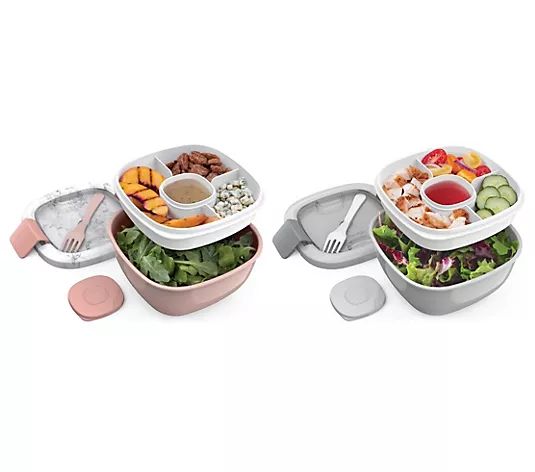 Bentgo Set of 2 Salad Containers - QVC.com | QVC