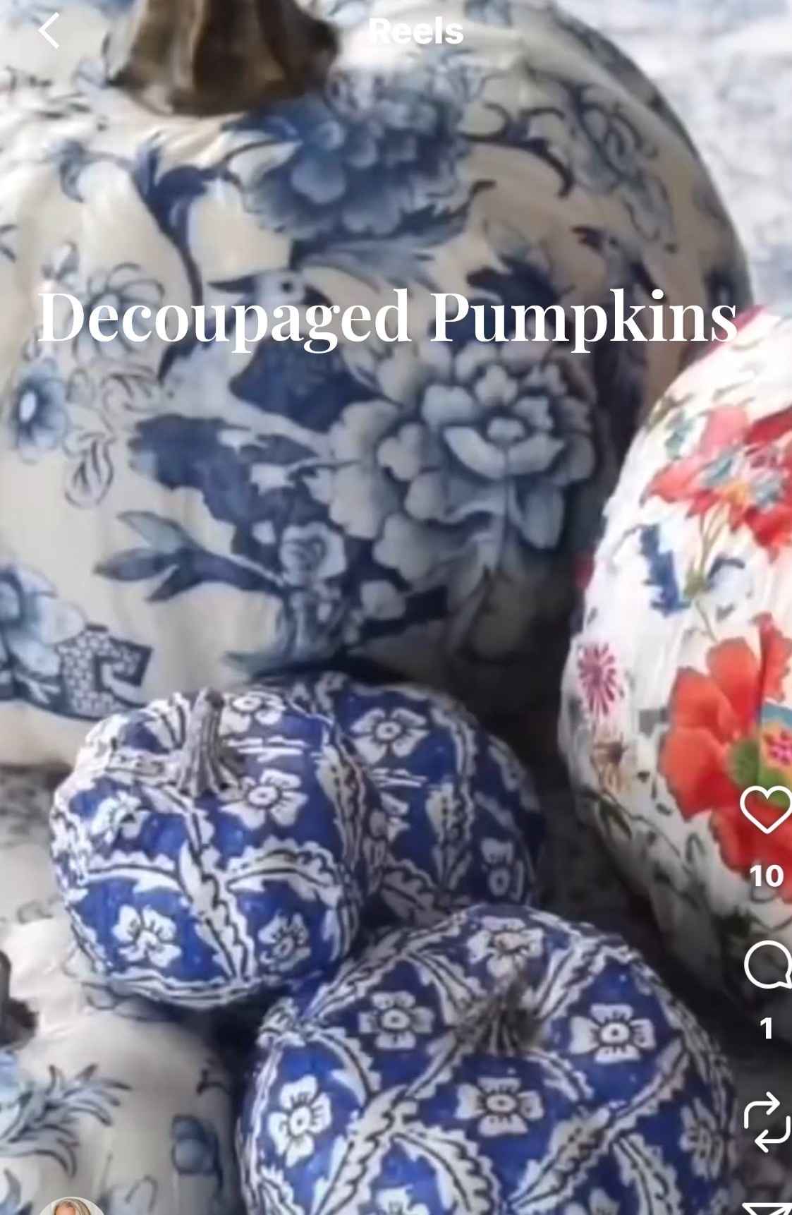 Let’s decoupage some pumpkins. There are endless patterns available just find your favorite napkins!  #falldecor #Crafts #pumpkin #home

#LTKSeasonal #LTKHome #LTKFindsUnder100