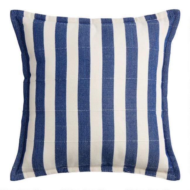 Awning Stripe Indoor Outdoor Throw Pillow | World Market