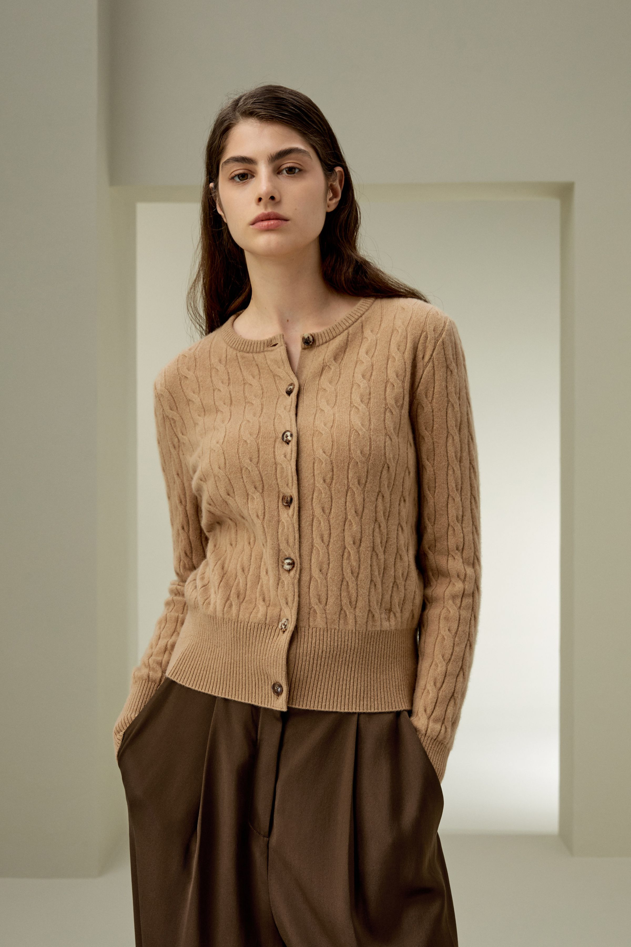 Baby Cashmere Cable-Knit Cardigan | LilySilk