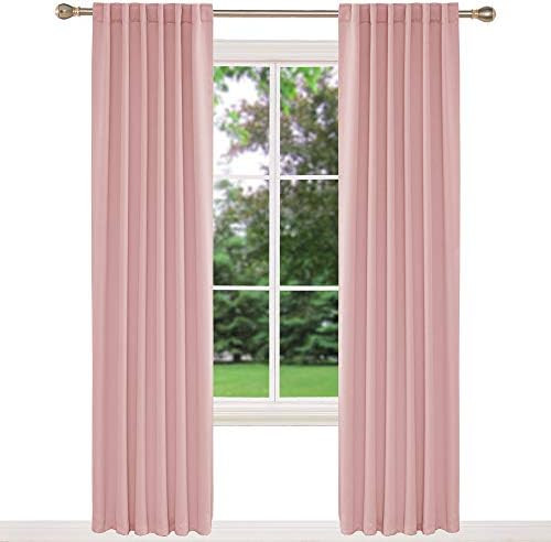 Deconovo Extra Long Blackout Curtains Back Tab and Rod Pocket Thermal Insulated Room Darkening Cu... | Amazon (US)