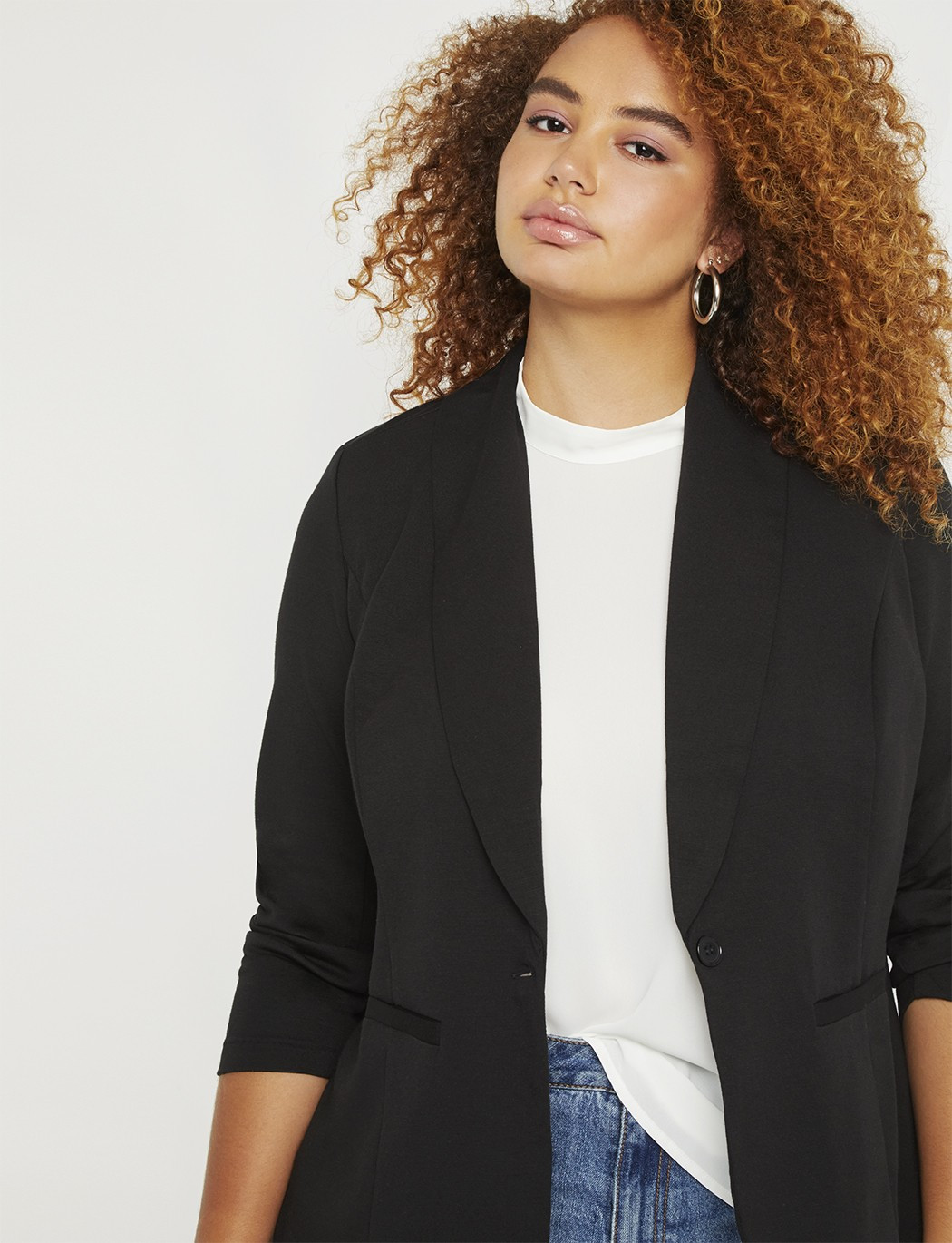 Ali Blazer | Women's Plus Size Coats + Jackets | ELOQUII | Eloquii