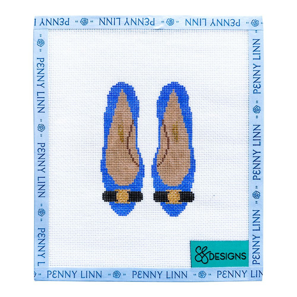 Blue Designer Flats | Penny Linn Designs