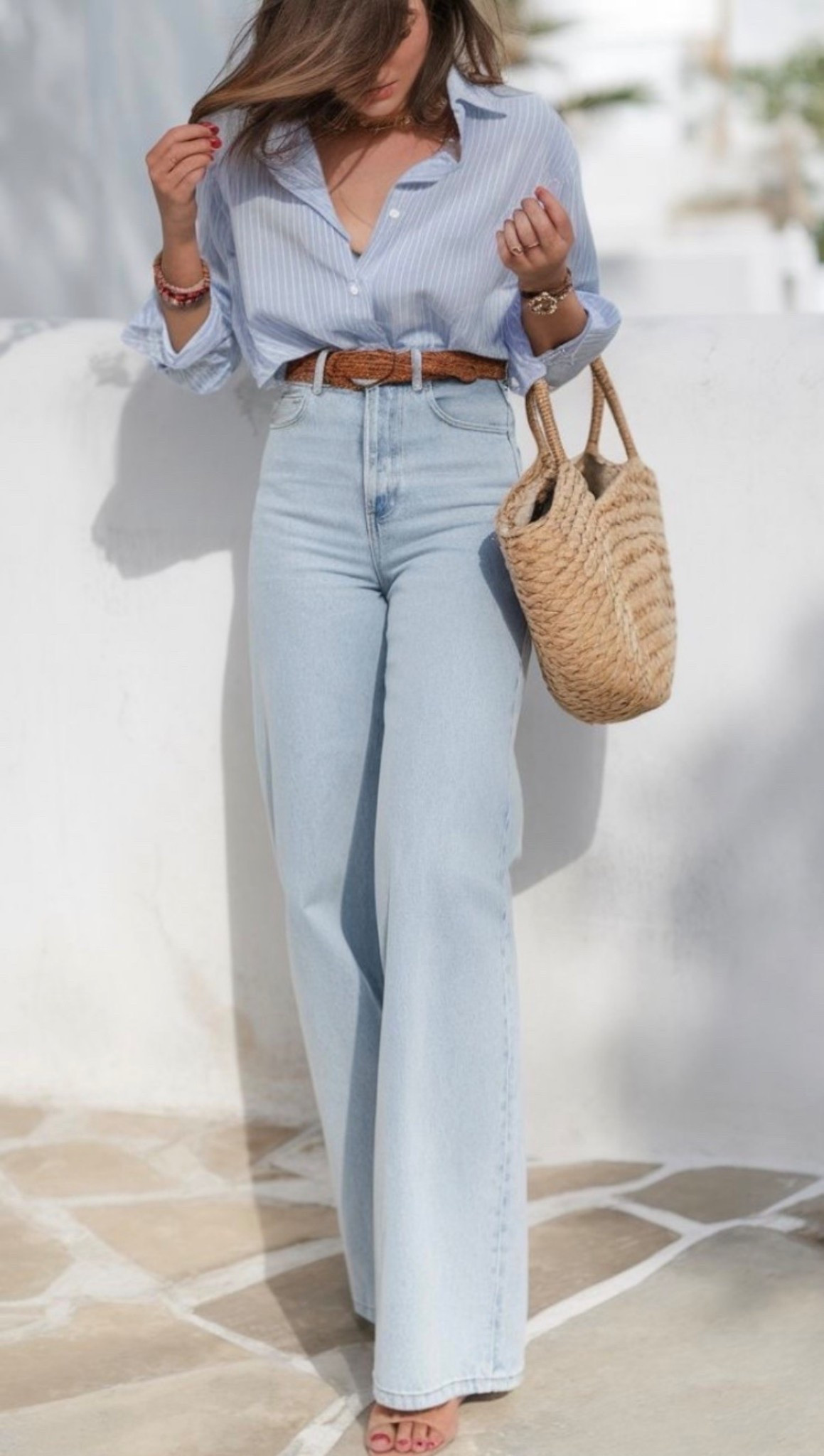 Recreate the look - Style inspo from Pinterest to your cart! Linking like and similar items to help you re-create this look and style from Pinterest 🍃🌸


#trending outfit
#Pinterest outfit inspo
#Pinterest inspired  
#wide leg pants
#wide leg denim 
#light wash denim 
#spring top  
#light blue button down
#collared shirt
#button up
#button down
#abercrombie jeans 
#designer jean
#high rise jeans
#shoulder bag
#large tote 
#straw handbag
#straw bag
#woven bag 
#beach bag 
#amazon handbag
#nude heels
#tan heels 
#platform heels 
#brown belt 
#briaded belt 
#revolve jeans  
#the look for less
#revolve fashion finds  
#nordstrom finds
#gap fashion finds 
#Amazon fashion 
#spring fashion inspo
#spring transition outfit
#spring style Inspo 
#style inspo
#fashion inspo
#outfit inspo
#casual style
#elevated casual
#casual outfit
#classic style 
#casual chic 
#work fashion
#work outfit
#work appropriate 
#office outfit 
#polished look
#weekend style
#easy weekend outfitt
#day date outfit
#wine tasting outfit  
#mom style 
#mom outfit 
#errands outfit 
#airport outfit 
#travel outfit 
#travel style 
#site seeing outfit 
#European vacation 
#street style
#new York style
#city outfit 
#date night outfit 
#vacation outfits beach
#business casual workwear 
#spring denim
#pinterest inspired
#photo credit to Pinterest 
#ootd 



#LTKWorkwear #LTKmomlife #LTKFestival