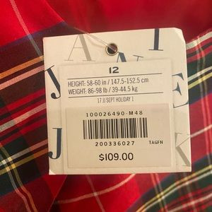 Janie and Jack 2017 nwt plaid party silk dress 12 | Poshmark