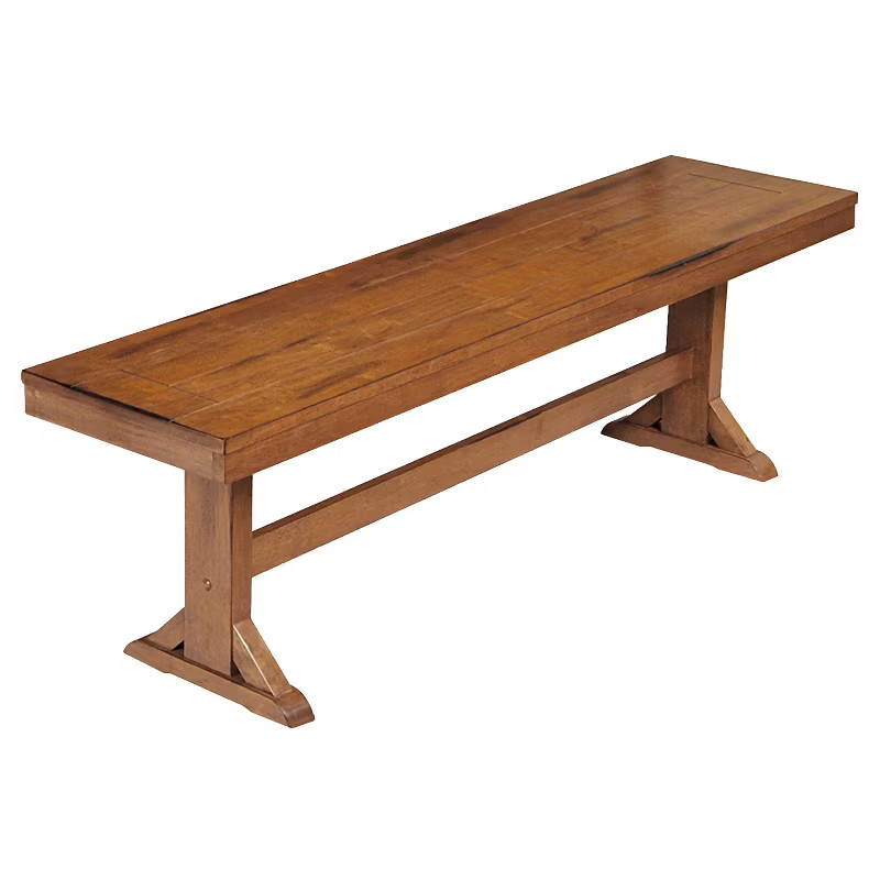 60" Trestle Leg Wood Dining Kitchen Bench - Saracina Home | Target