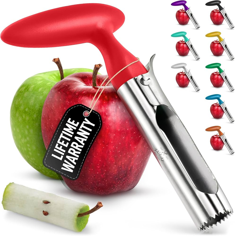 Zulay Kitchen Premium Apple Corer Tool - Ultra Sharp, Stainless Steel, Serrated Blades for Easy C... | Amazon (US)