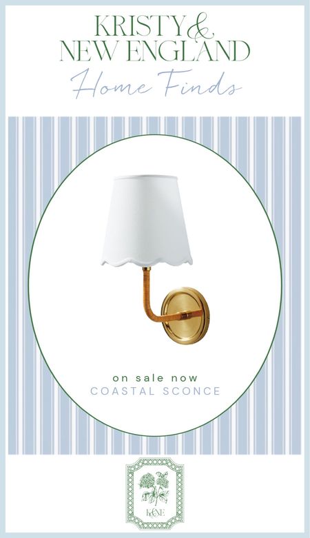 On sale now! Love these sconces with the scallop shade. Coastal decor 

#LTKsalealert #LTKhome
