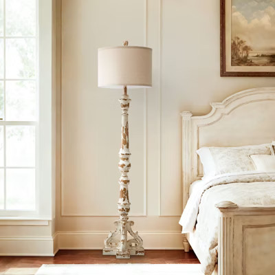 GTCLIGHTING 63" Farmhouse Floor Lamp for Living Room & Bedroom,Vintage Tall Floor Lamps with Rotary Switch, Resin Corner Lamps | Target