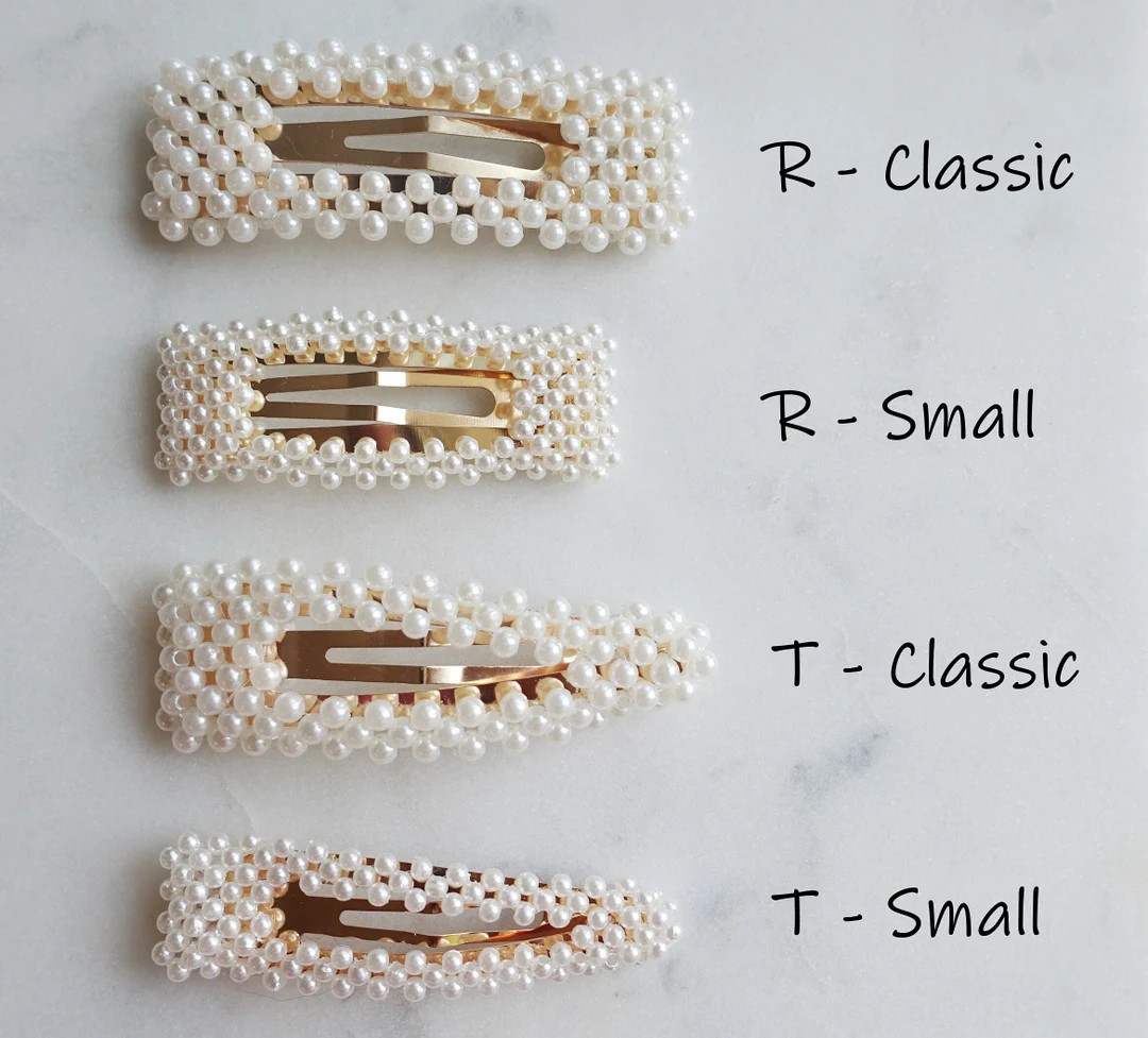 Pearl Hair Clips set of 2 Pearl Barrette Retro Pearl Hairpin Pearl Headpiece Girls Hair Accessori... | Etsy (US)