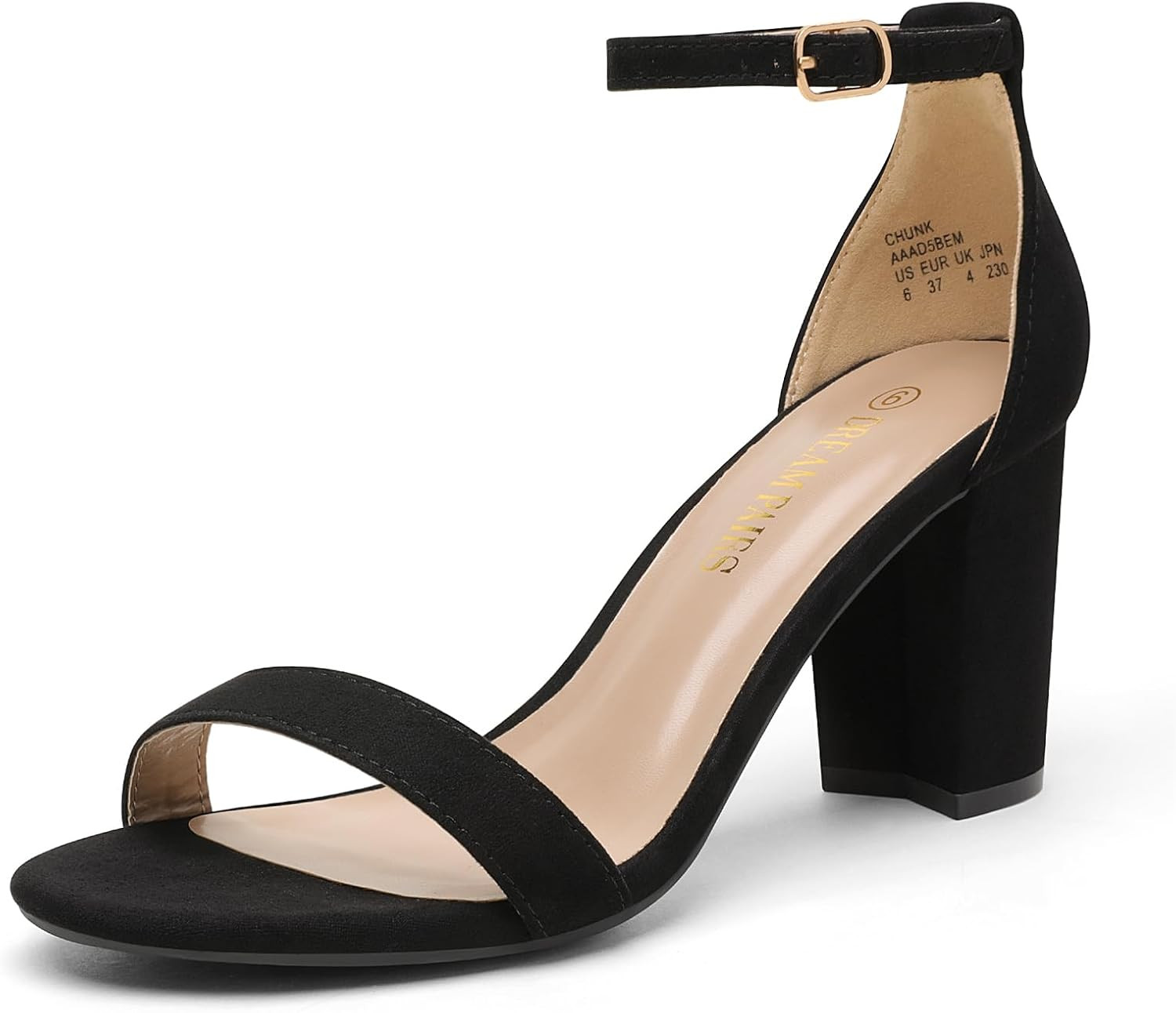 DREAM PAIRS Women's Comfort Block Heel Sandals | Amazon (US)