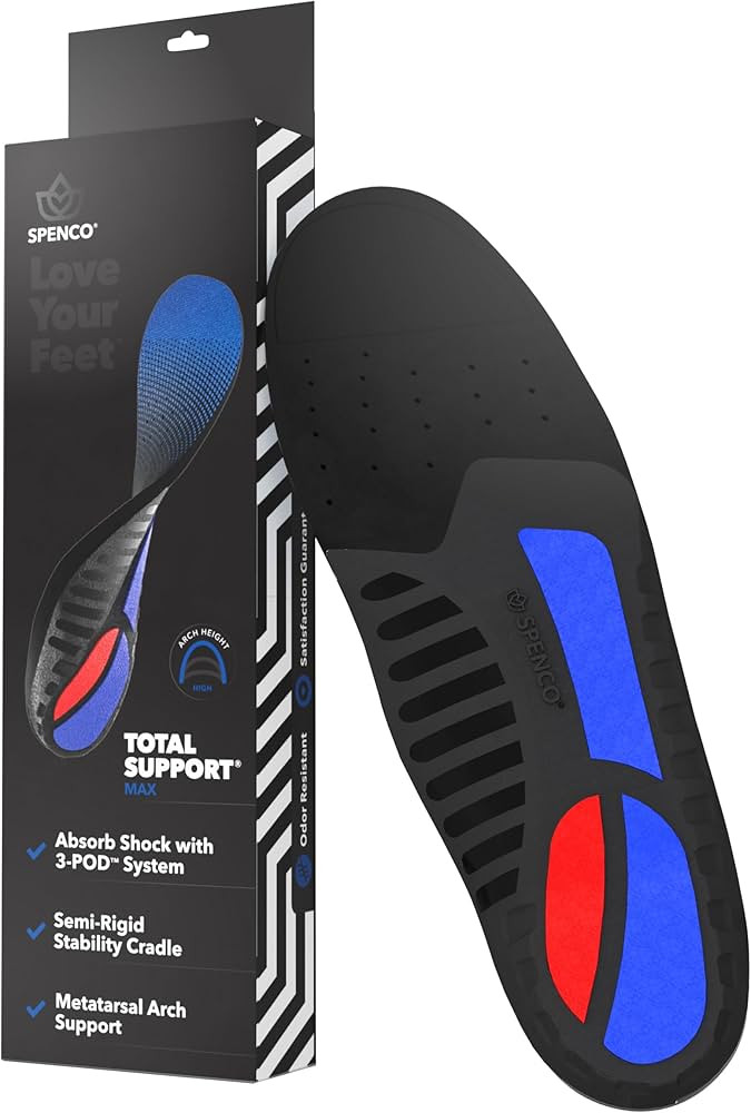 Spenco Total Support Max Shoe Insoles - Orthotic Metatarsal Arch Support Inserts - Absorbs Shock,... | Amazon (US)