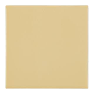 Daltile Semi-Gloss Cornsilk 4-1/4 in. x 4-1/4 in. Ceramic Wall Tile (12.5 sq. ft. / case) 0160441... | The Home Depot