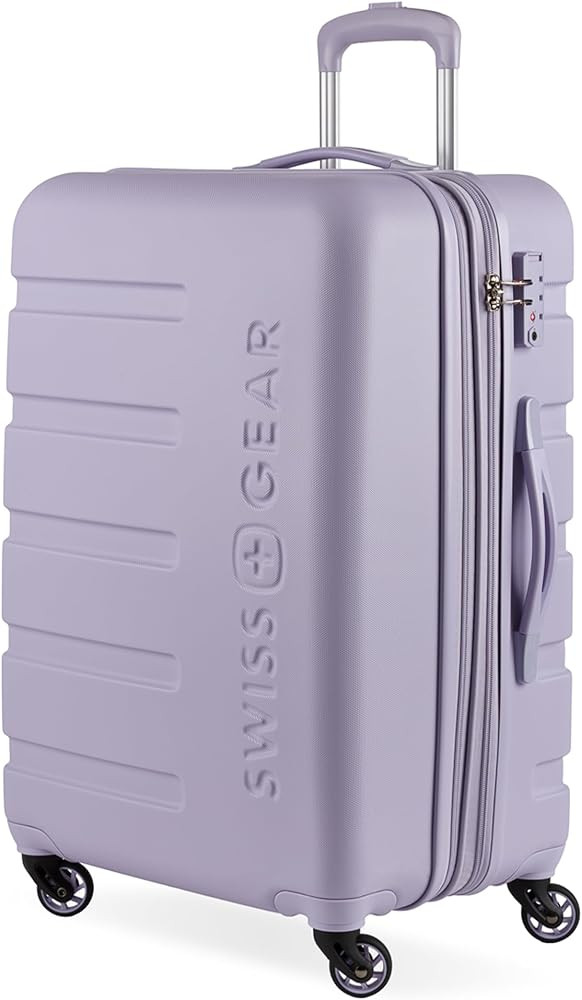 SwissGear 7366 Hardside Expandable Luggage with Spinner Wheels, Evening Haze, Checked-Medium 23-I... | Amazon (US)