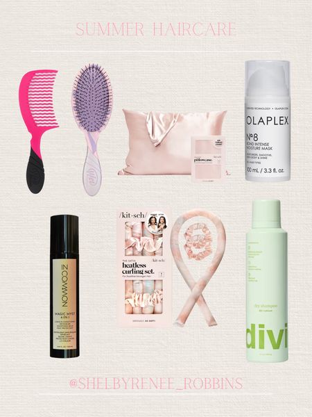Summer haircare essentials, hair care essentials, Divi dry shampoo, in common magic spray, leave in conditioner, hair mask, silk pillow case, heatless curls 

#LTKBeauty #LTKFindsUnder50 #LTKTravel