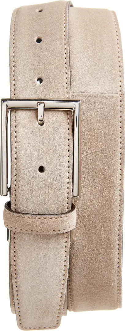 Canali Suede Calfskin Leather Belt | Nordstrom | Nordstrom