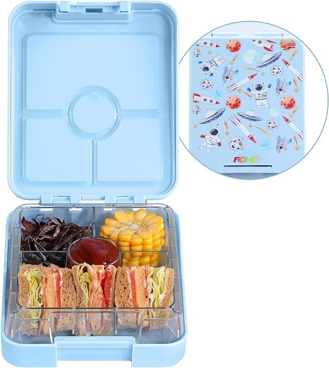 AOHEA Bento Lunch Box for Kids: BPA FREE Bento Box Containers 4 Compartment Kids Bento Box Tritan... | Amazon (US)