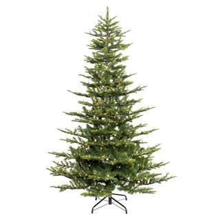 Puleo International 7.5 ft. Aspen Fir Artificial Christmas Tree with 700 Warm White Lights 277-AP... | The Home Depot