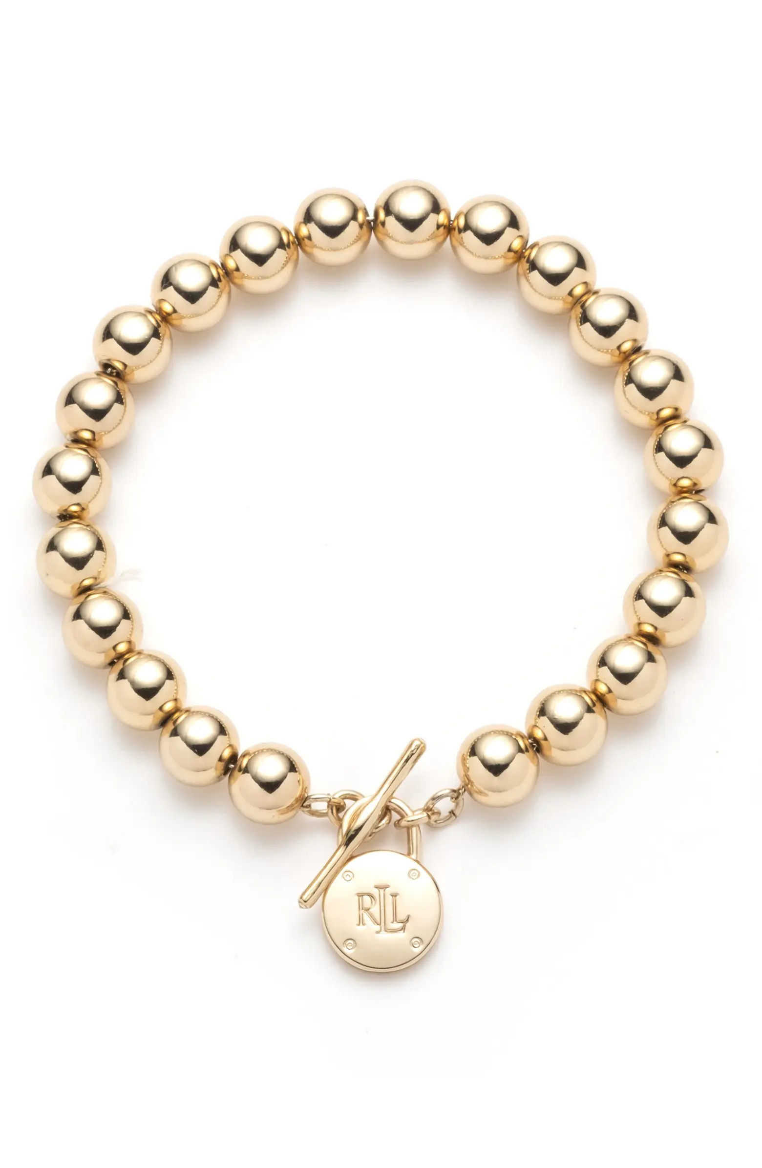 Lauren Ralph Lauren Padlock Beaded Toggle Bracelet | Nordstrom | Nordstrom