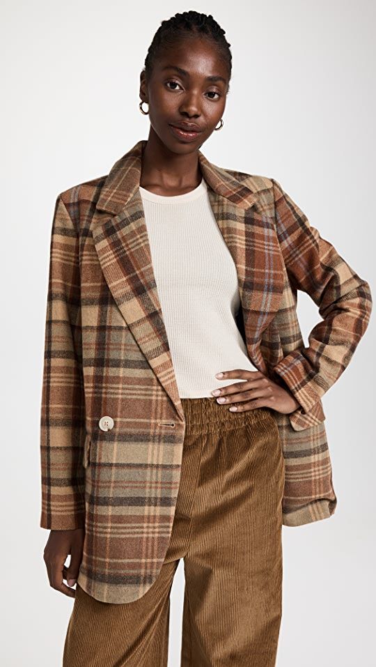 Free People Mari Plaid Blazer | SHOPBOP | Shopbop